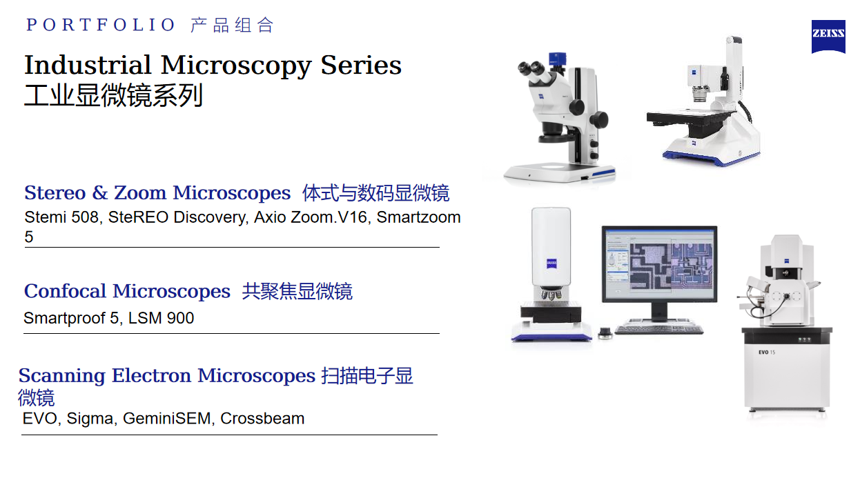 蔡司工業顯微鏡系列 蔡司工業顯微鏡系列